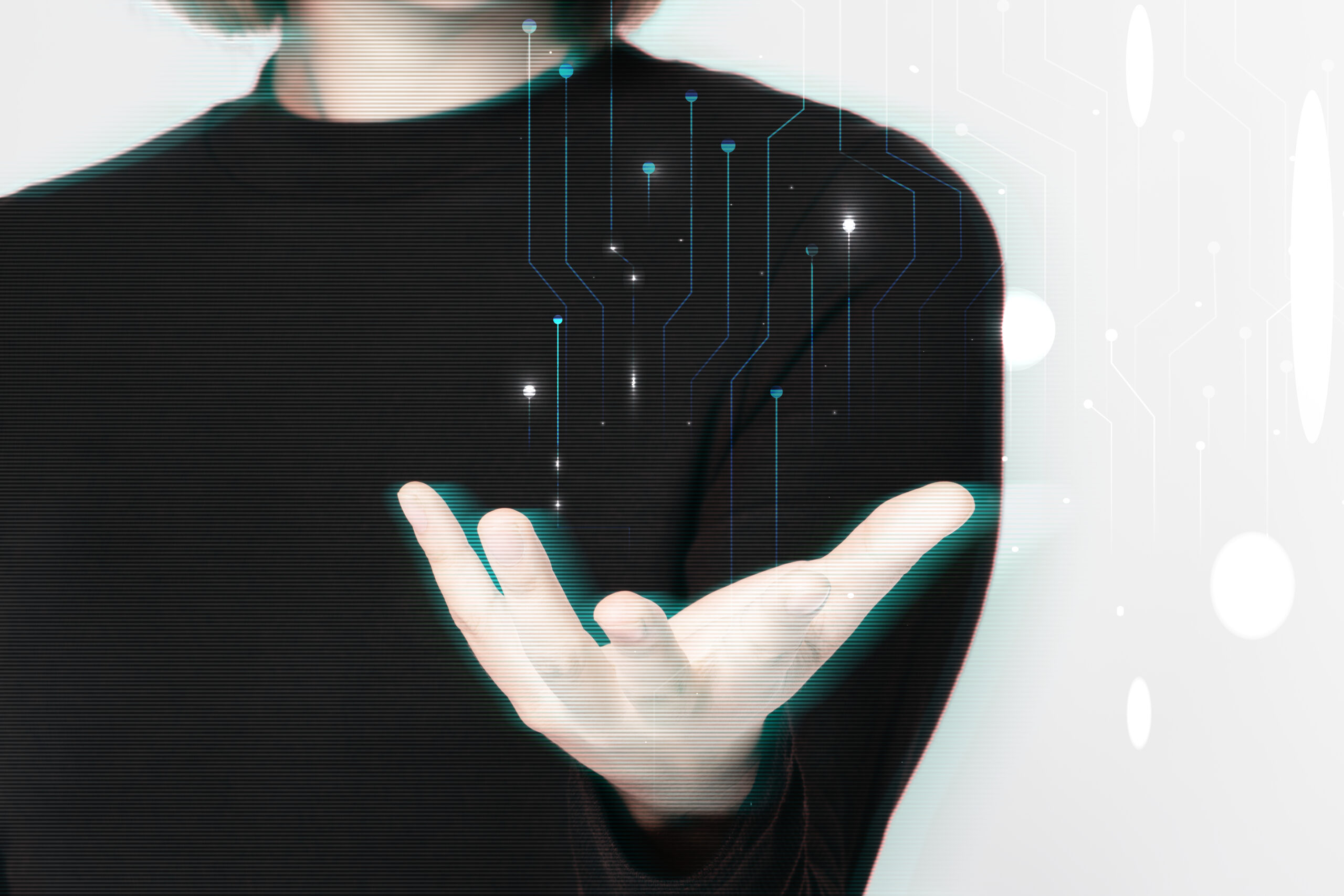 Glitching woman’s hand background using futuristic technol Glitching woman’s hand background using futuristic technology digital remix